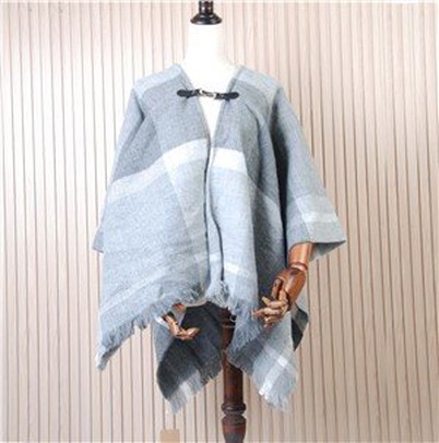 Acrylic پونچو ٹھوس سکارف